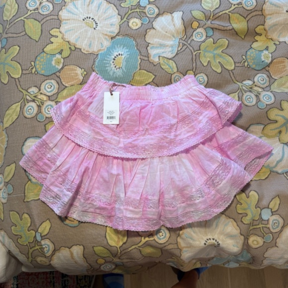 LOVESHACKFANCY RUFFLE MINI SKIRT - Picture 3 of 3